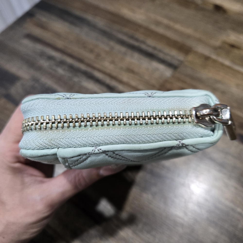 Kate Spade Natalia Crystal Blue Quilted Wallet MSRP - Picture 7 of 16
